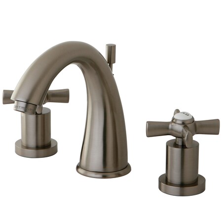 Kingston Brass 8" Widespread Bathroom Faucet, Brushed Nickel KS2968ZX